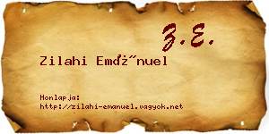 Zilahi Emánuel névjegykártya